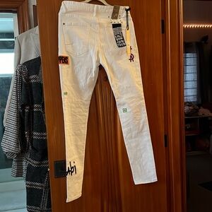 Ksubi Mens white van winkle jeans size 33 skinny